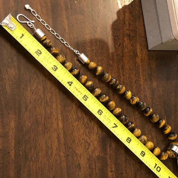 JAY KING DRT Tigers Eye Sterling Silver Necklace - Picture 6 of 9